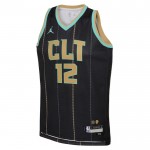 Maillot NBA Charlotte Hornets Kelly Oubre JR 12 Jordan 2022-23 City Edition Noir Swingman - Homme